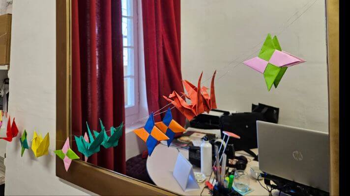 マルタ図書館での折紙ワークショップ