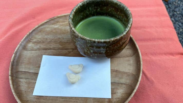 抹茶と干菓子