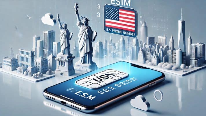 アメリカの電話番号付きeSIM