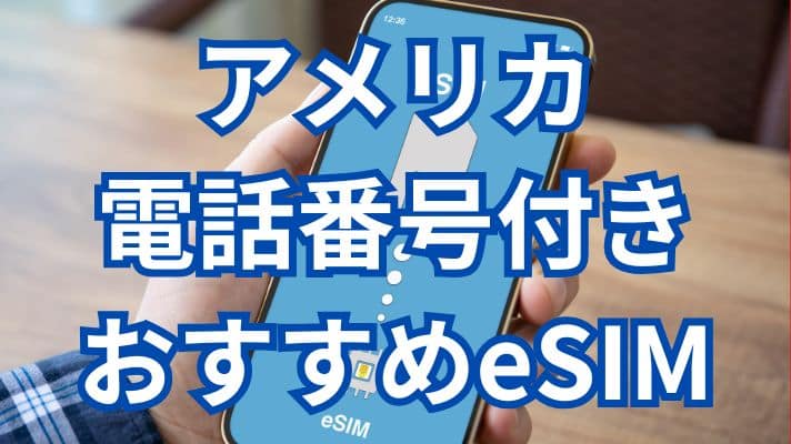 アメリカ電話番号付きおすすめeSIM